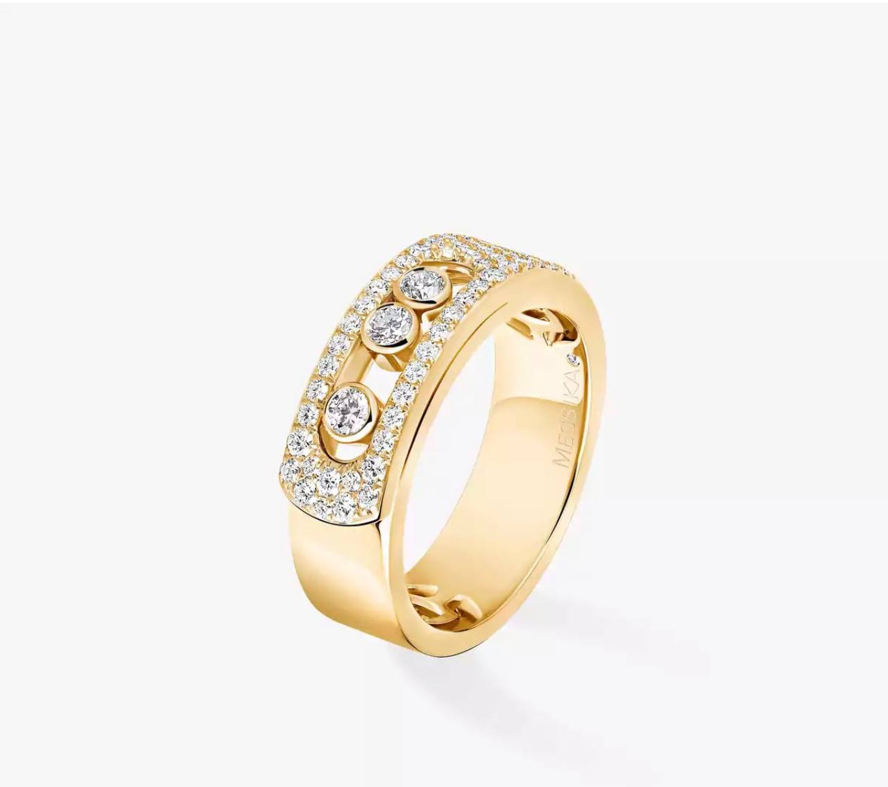 Messika White Gold Diamond Ring Move Noa Pavé