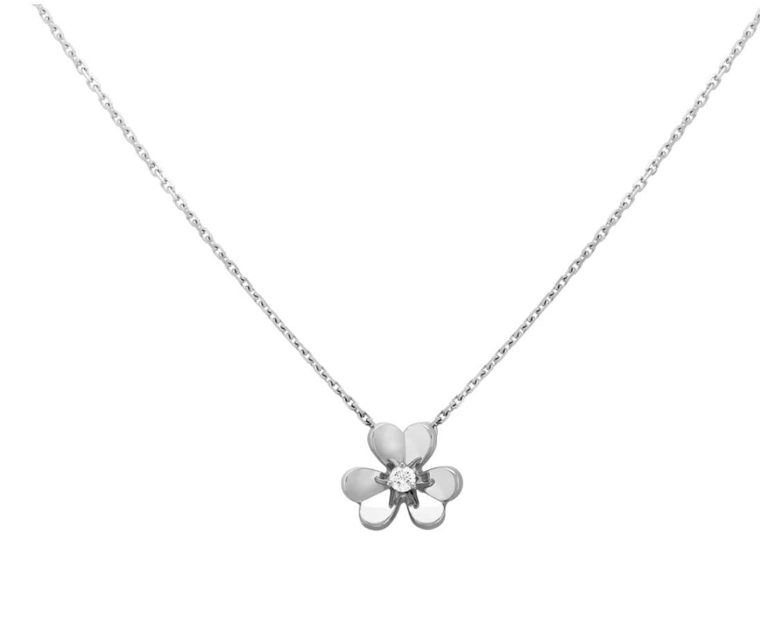 Van Cleef & Arpels Frivole Pendant Medium Model Yellow Gold Diamond