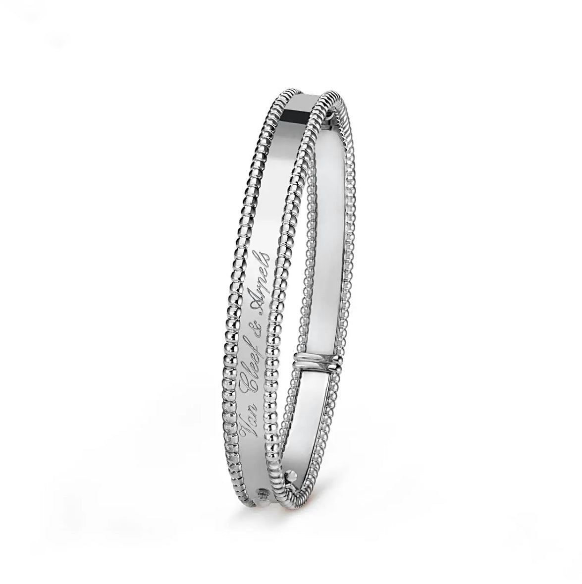 Van Cleef & Arpels Perlée Signature Bangle White Gold