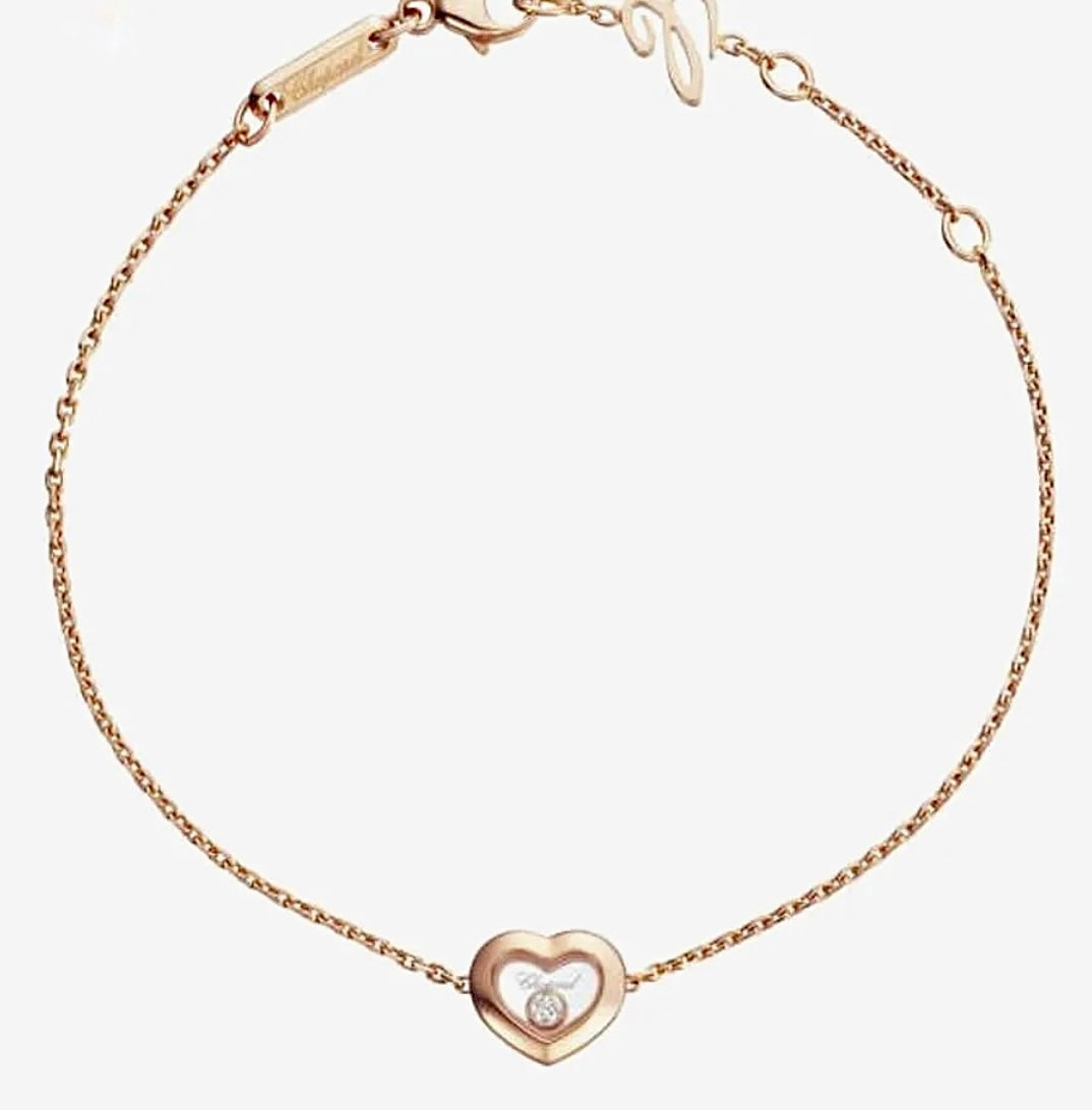 Chopard Happy Curves Bracelet Rose Gold Diamond