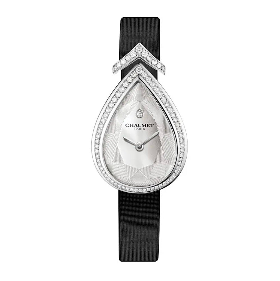 Chaumet Joséphine Aigrette Watch 27x20mm Black Leather