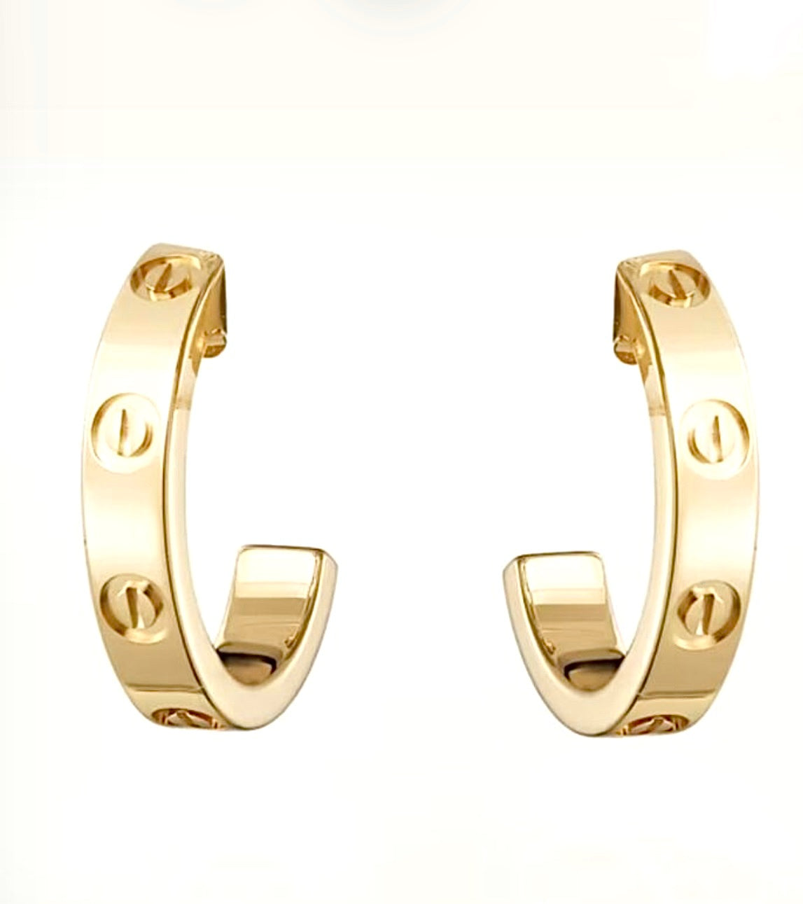 Cartier Love Earrings – Yellow Gold, Screw Motif Hoops