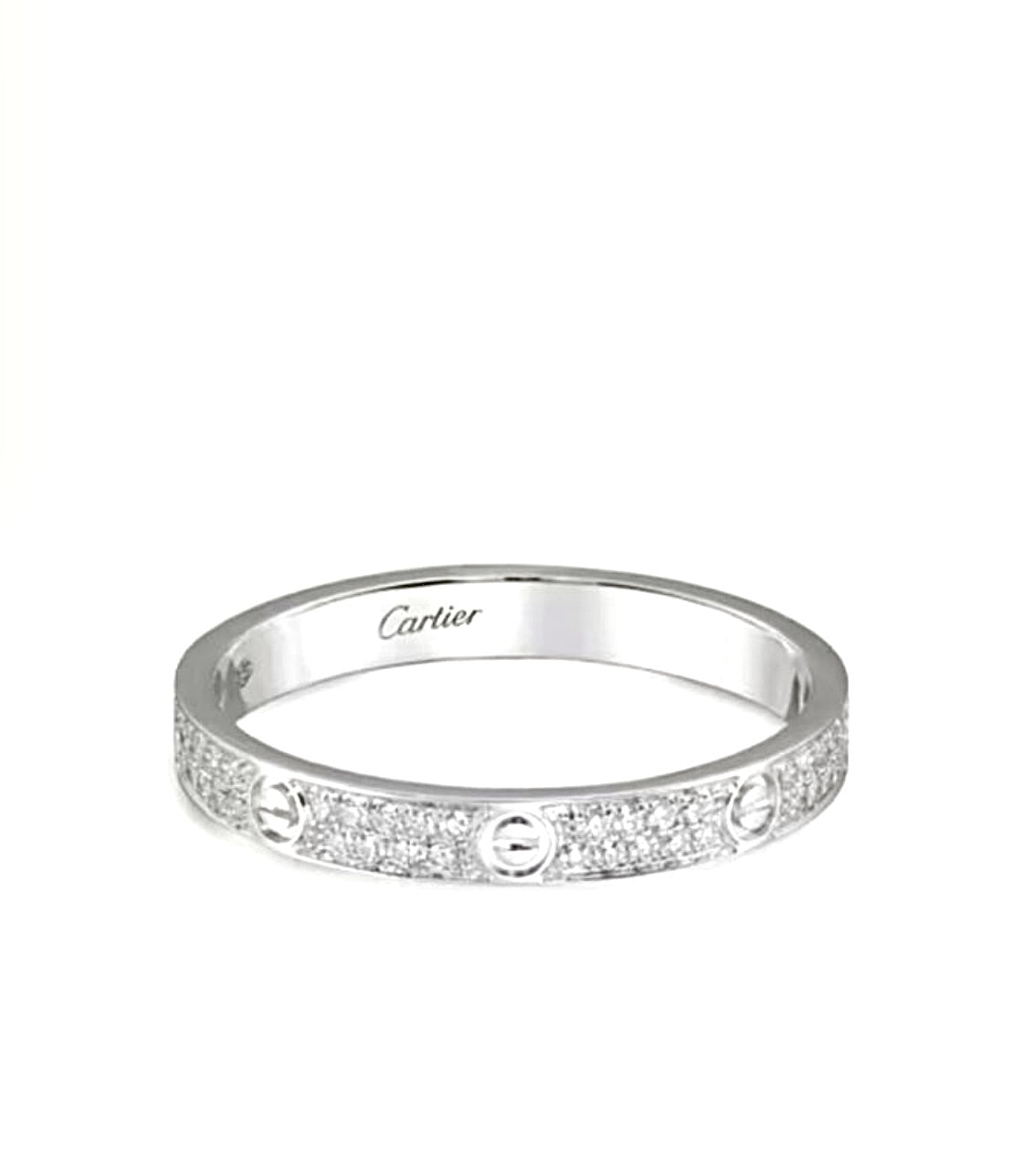 Cartier Love Ring Small Model – White Gold, Full Diamond Pavé