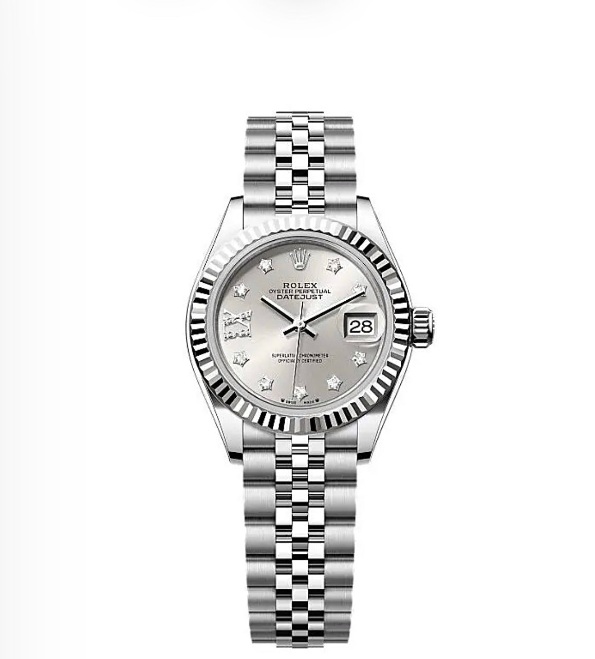 Rolex Datejust Oyster 28mm Oystersteel – ساعة رولكس ديتجست أويستر 28 ملم