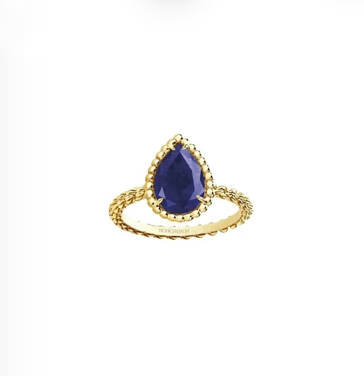 Boucheron Serpent Bohème Ring S Motif Sapphire | بوشرون خاتم سيربان بوهيم موتيف S ياقوت أزرق
