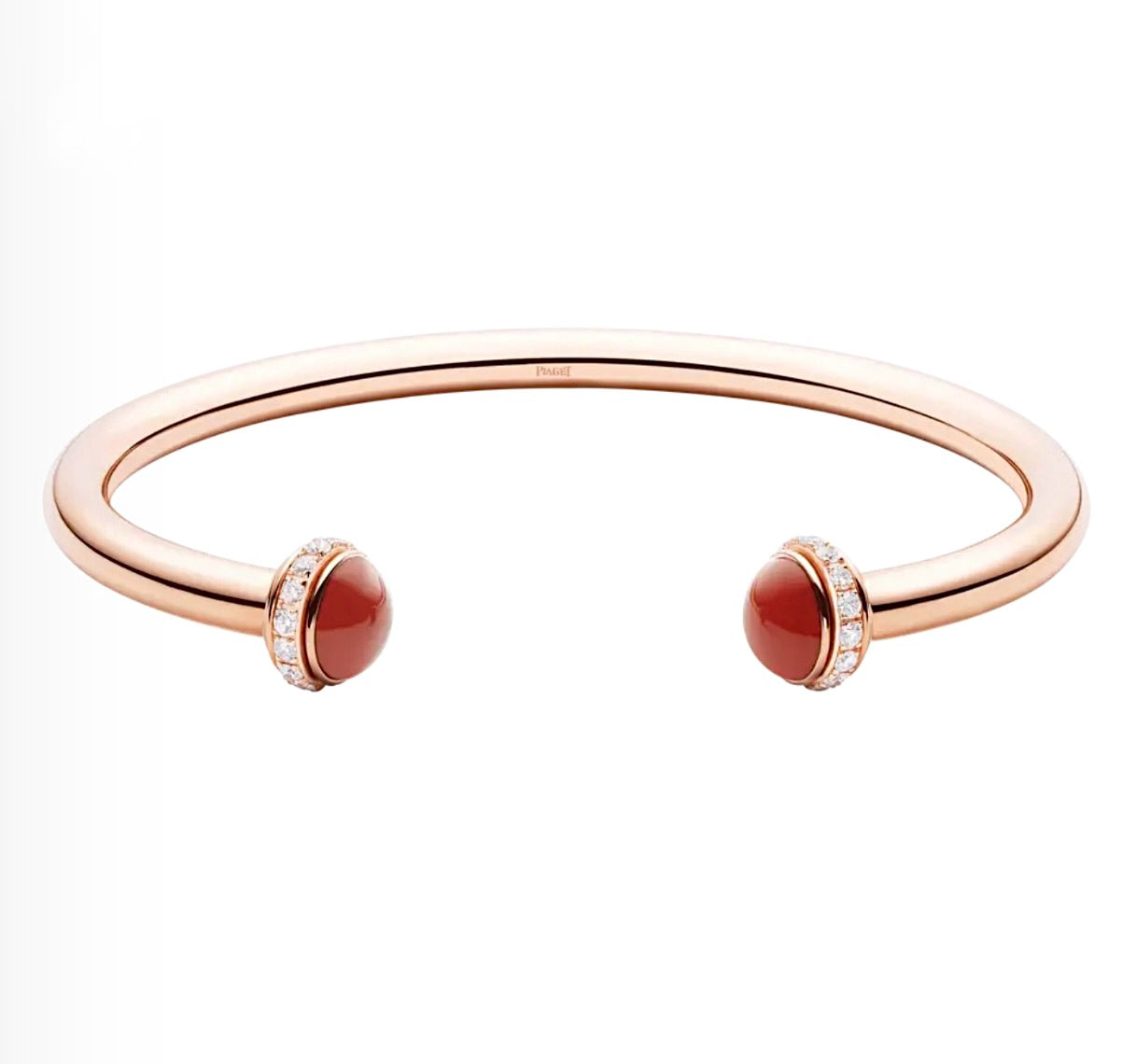 Piaget Possession Open Bangle Carnelian | بياجيه إسوارة بوسيشن المفتوحة عقيق أحمر