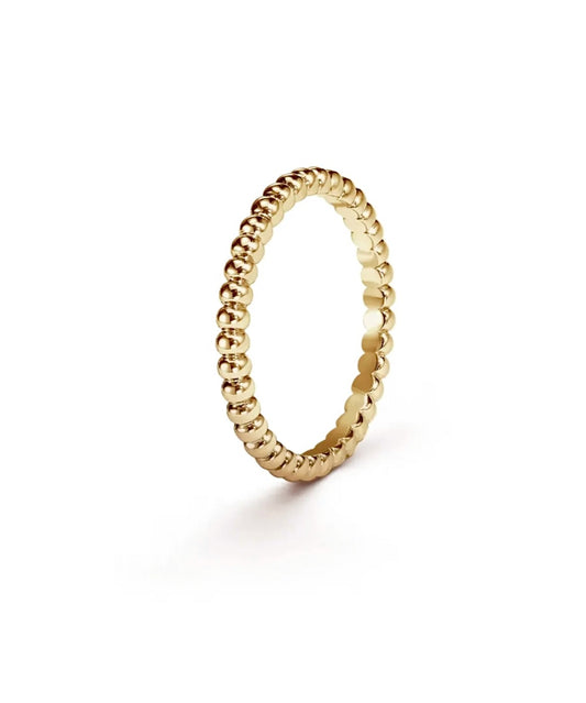 Van Cleef & Arpels Perlée Pearls of Gold Ring Small Model Yellow Gold