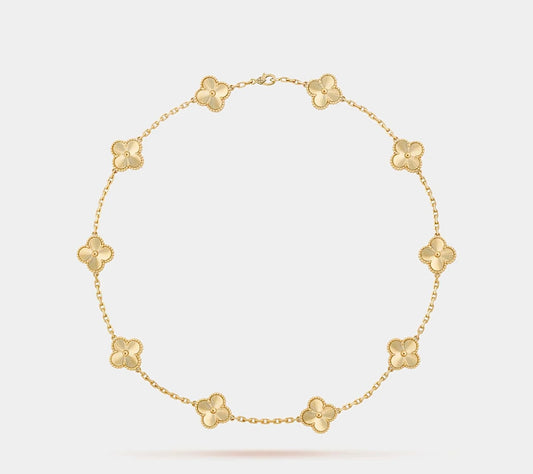 VANCLEEF Vintage Alhambra necklace, 10 motifs