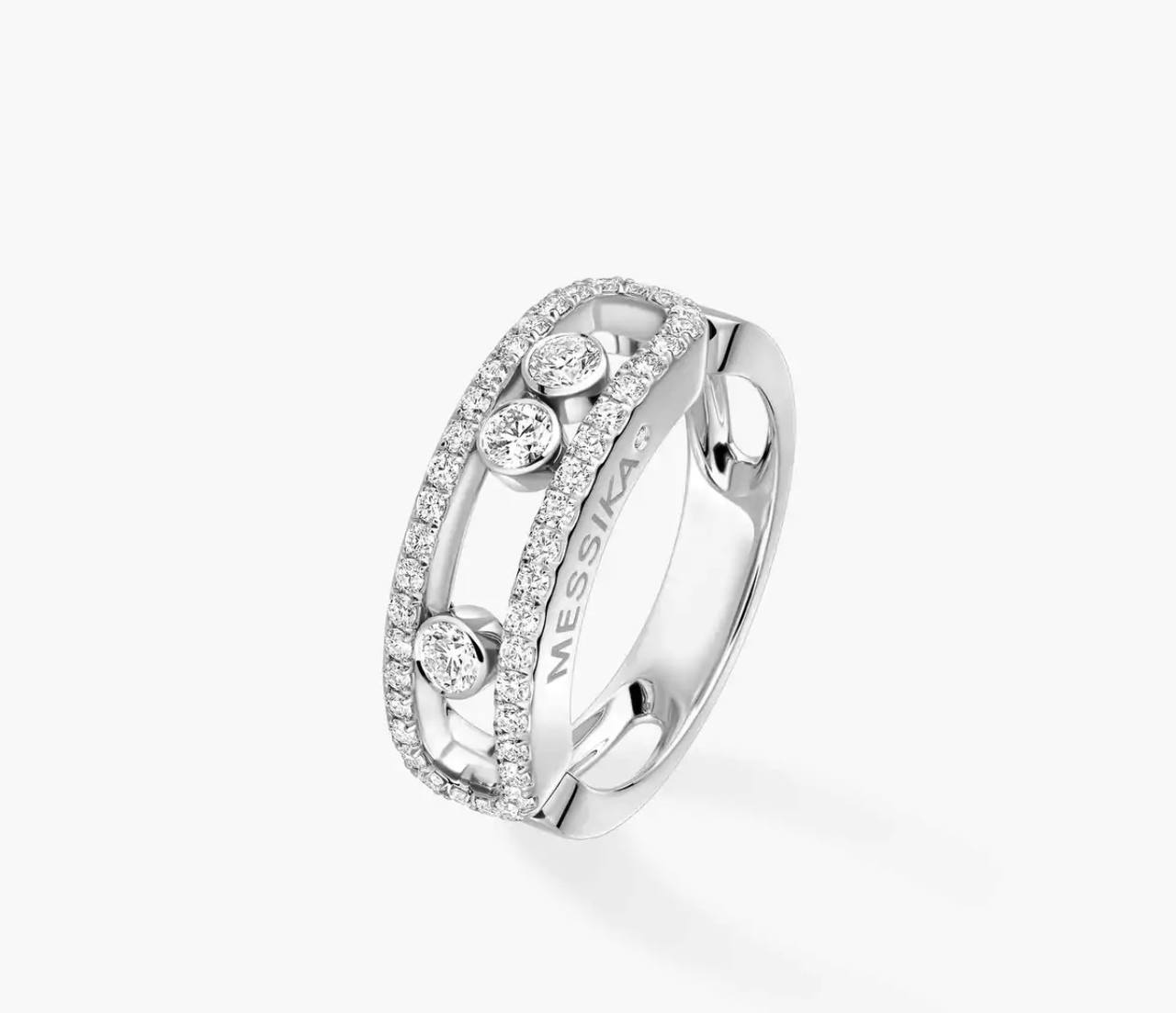 MESSIKA Move Classique Pavé White Gold Diamond Ring