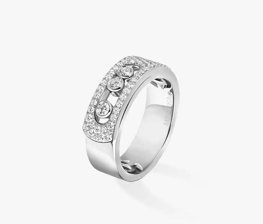 Messika White Gold Diamond Ring Move Noa Pavé