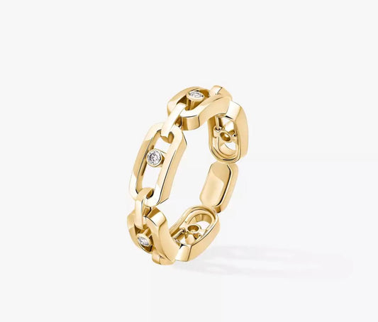 Messika White Gold Diamond Ring Move Link Multi