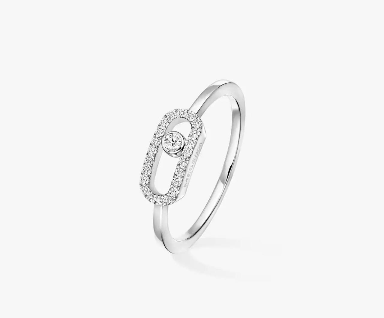 Messika Pink Gold Diamond Ring Move Uno