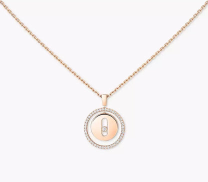 Messika Lucky Move 18ct Rose Gold and Diamond Necklace