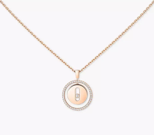 Messika Lucky Move 18ct Rose Gold and Diamond Necklace