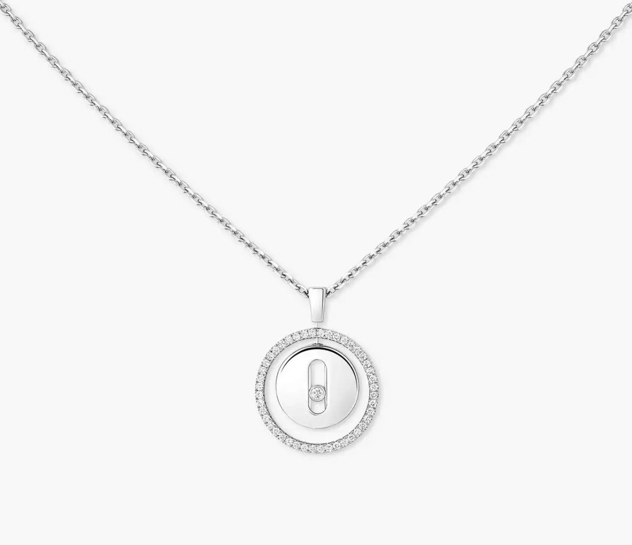 Messika Lucky Move 18ct Rose Gold and Diamond Necklace