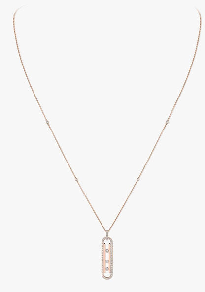 Messika Yellow Gold Diamond Necklace Move 10th PM