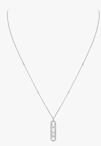 Messika Yellow Gold Diamond Necklace Move 10th PM