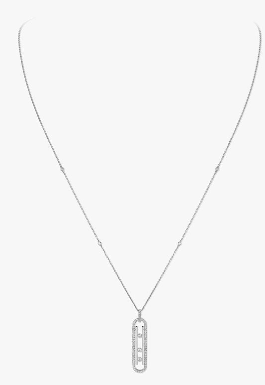 Messika Yellow Gold Diamond Necklace Move 10th PM