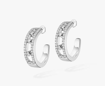 Messika Diamond Earrings Move Pavé Hoop