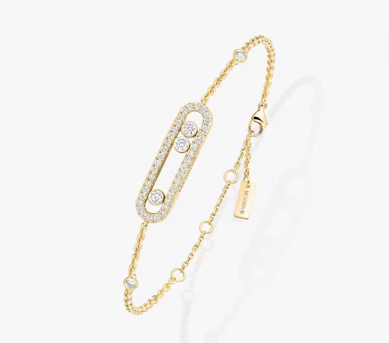 Messika Gold Diamond Bracelet Move Pavé