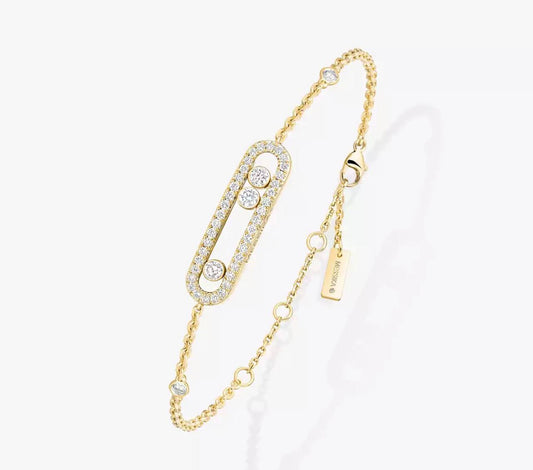 Messika Gold Diamond Bracelet Move Pavé
