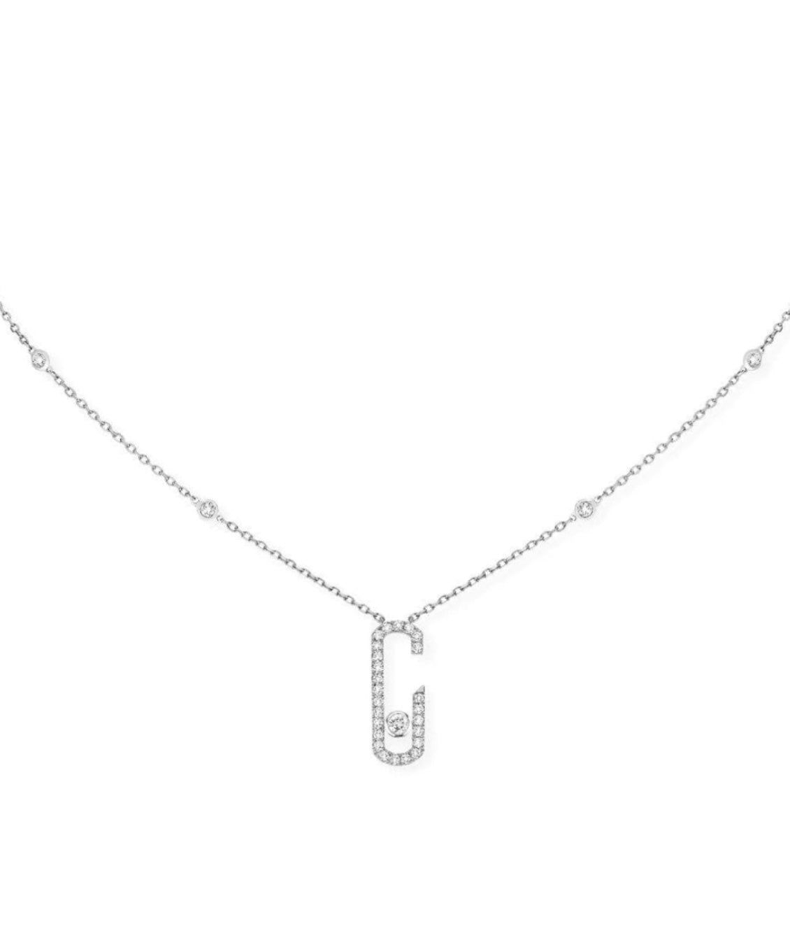 Messika Move Addiction Pavé White Necklace