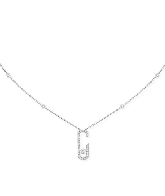 Messika Move Addiction Pavé White Necklace