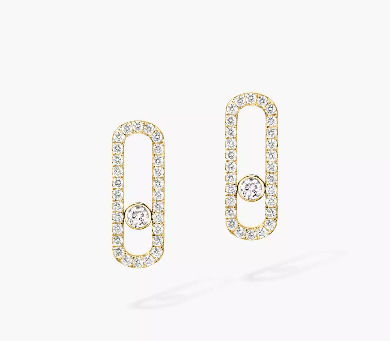 Messika Move Uno Diamond Pavé Earrings