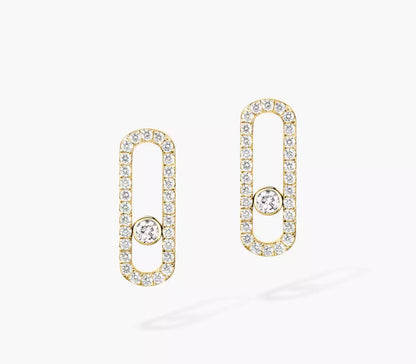 Messika Move Uno Diamond Pavé Earrings