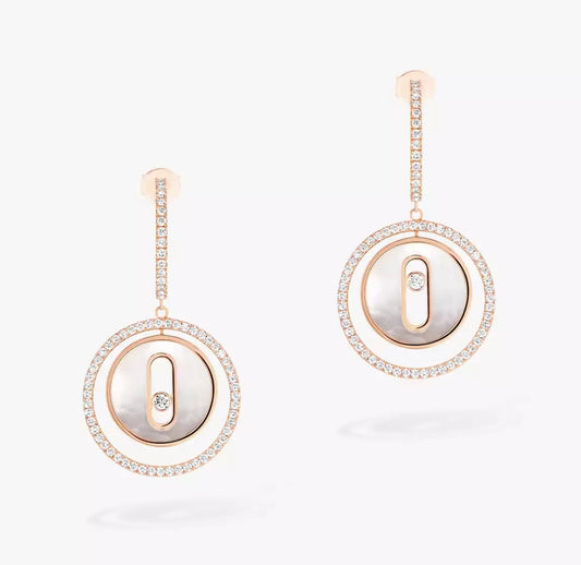 Messika Lucky Move SM White Mother-of-Pearl Earrings