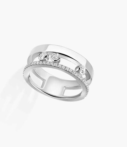 Messika Yellow Gold Diamond Ring Move Romane