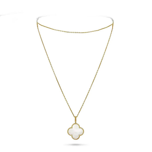 Van Cleef & Arpels Magic Alhambra Long Necklace 1 Motif Yellow Gold Mother-of-Pearl