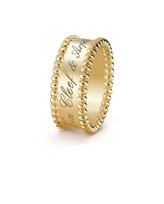 Van Cleef & Arpels Perlée Signature Ring Yellow Gold
