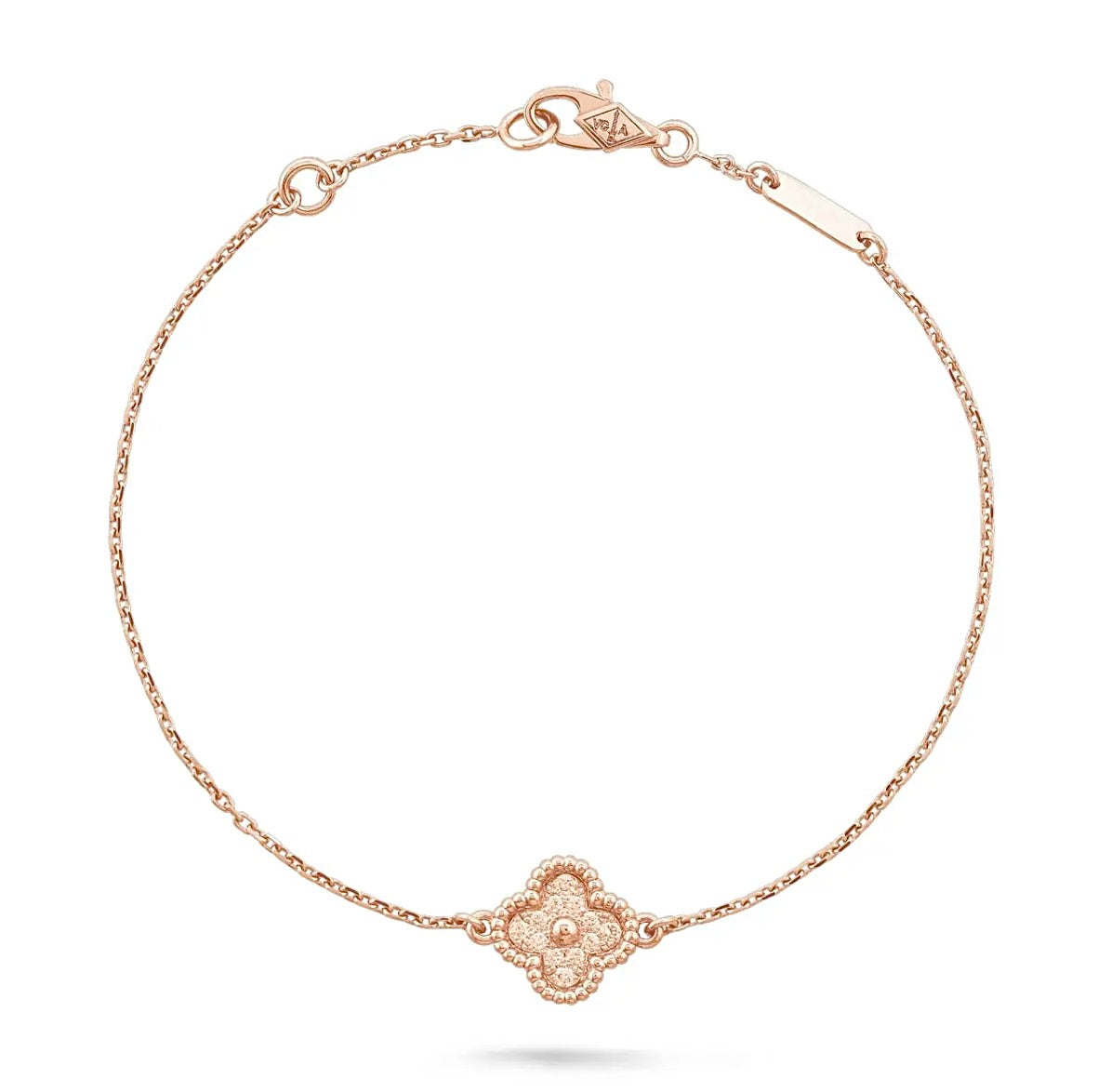 Van Cleef & Arpels Sweet Alhambra Bracelet Rose Gold Mother of Pearl