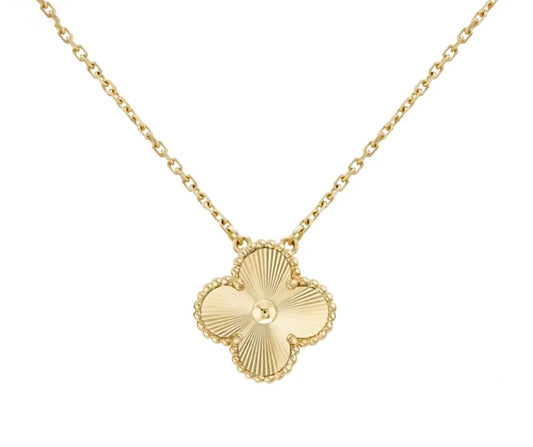 Van Cleef & Arpels Vintage Alhambra Pendant Necklace Yellow Gold