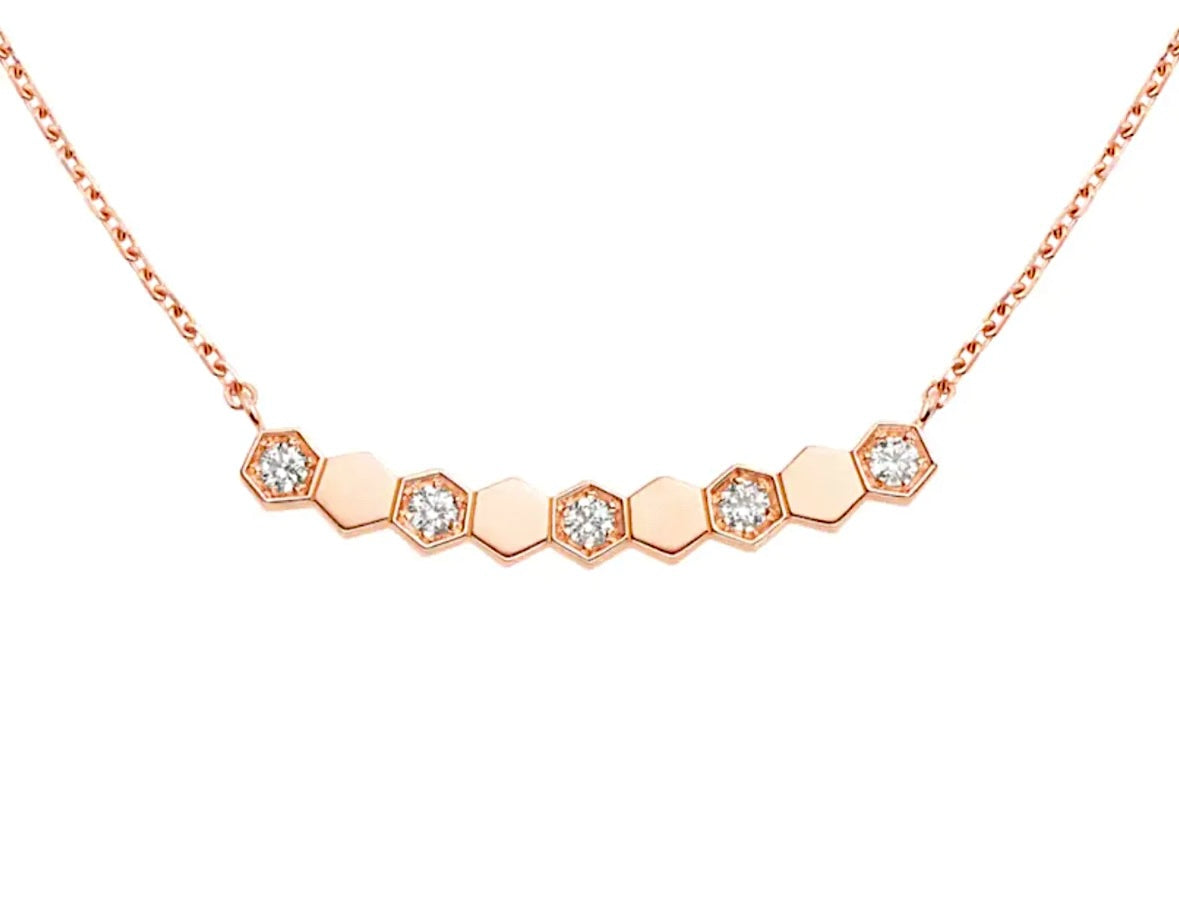 Chaumet Bee My Love Pendant Rose Gold Diamonds