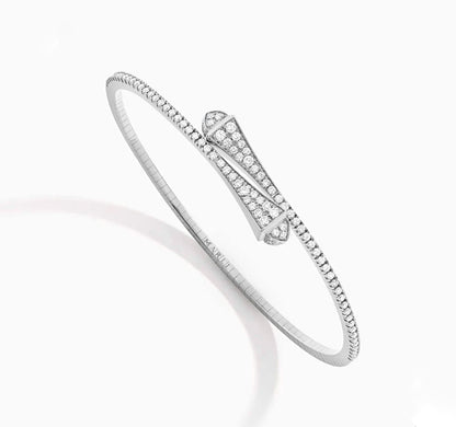 Marli Cleo Full Diamond Slim Slip-On Bangle