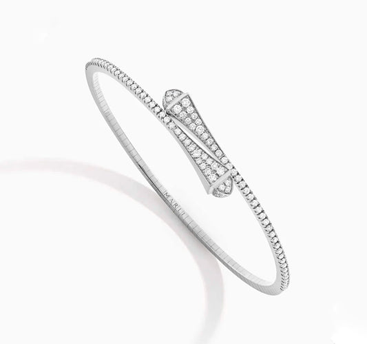 Marli Cleo Full Diamond Slim Slip-On Bangle