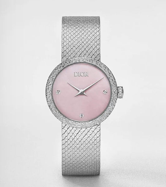 Dior La D de Dior 25MM – Steel, Pink Mother-of-Pearl