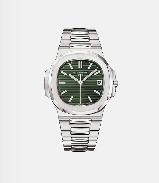 Patek Philippe Nautilus 40MM – Steel, Olive Green Dial