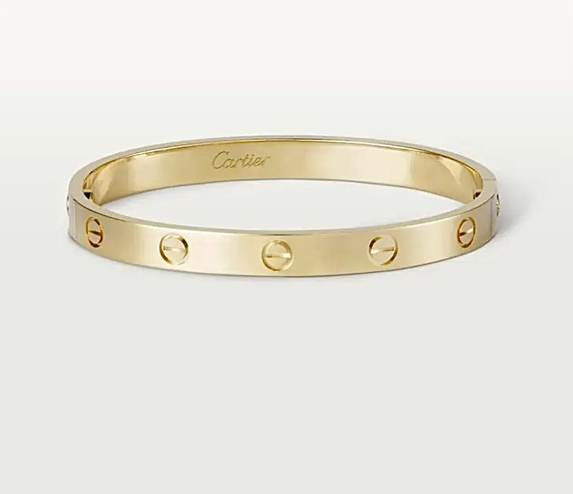 Cartier Love Bracelet Small Model – 18ct Yellow and white Gold | سوار كارتييه لاف صغير ذهب أصفر