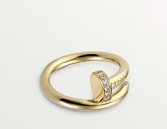 Cartier Juste un Clou Diamond Ring – Yellow Gold, Medium Size