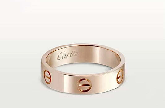 Cartier Love Ring – Rose Gold, Classic Screw Motif