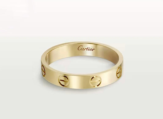 Cartier Love Wedding Band Ring – Yellow Gold, Screw Motif