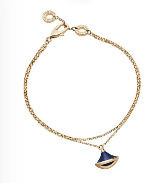 Bvlgari Diva’s Dream Bracelet – Yellow Gold, Lapis Lazuli Fan Pendant