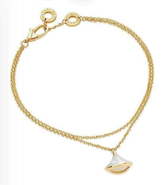 Bvlgari Diva’s Dream Bracelet – Yellow Gold, Mother-of-Pearl Fan Pendant