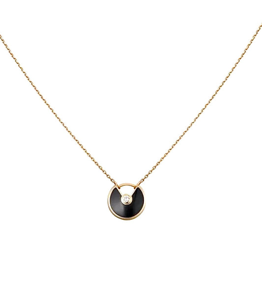 Cartier Amulette de Cartier Necklace – Rose Gold, Black Onyx & Diamond
