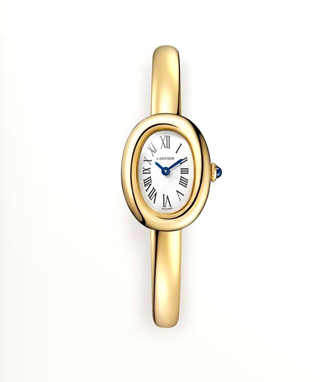 Cartier Baignoire Watch Mini Size 24x18MM – Yellow Gold-Plated, Integrated Bangle Bracelet