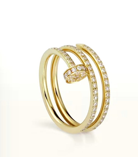 Cartier Juste un Clou Diamond Ring – Yellow Gold, Full Pavé