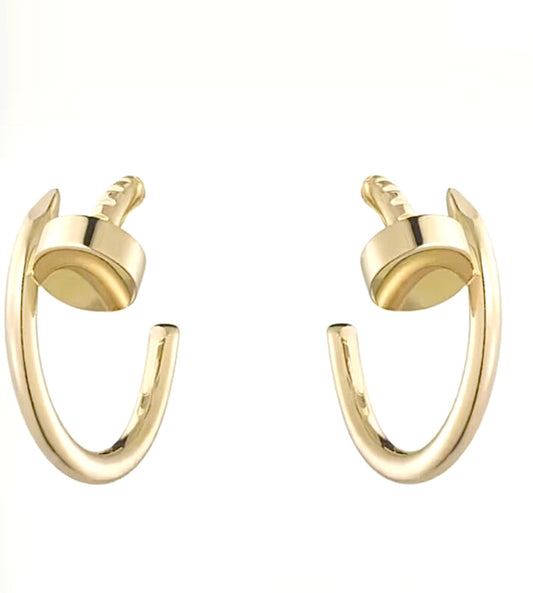 Cartier Juste un Clou Earrings – Yellow Gold, Nail Hoop